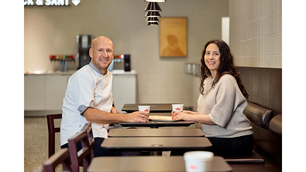 Christoffer Bergfors och Pegah Afsharian